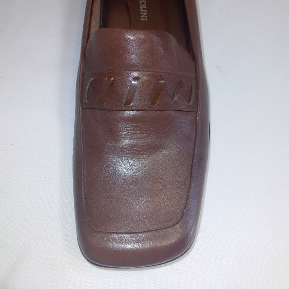 NWT Vintage Enzo Angiolini 'Leigh' Brown Genuine Leather Loafers Size 6 - Picture 12 of 16